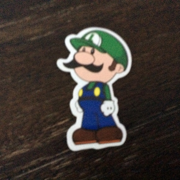 Super Mario Sticker Pack 2- Luigi Mario 8-bit Mario Yoshi Peach Stickers - Picture 2 of 7